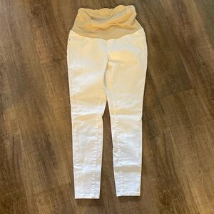 Isabel Maternity Skinny White Jeans size 2